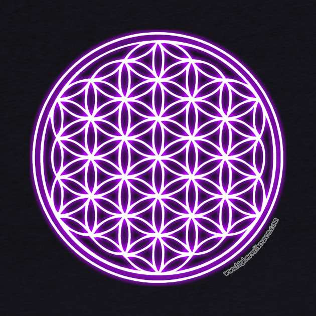 Purple Flower of Life by HigherSelfSource